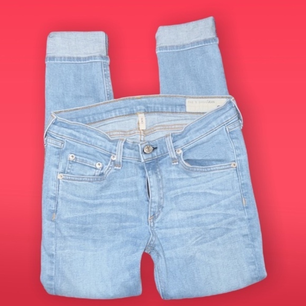 Rag & Bone super light wash • crop •skinny jeans 28​